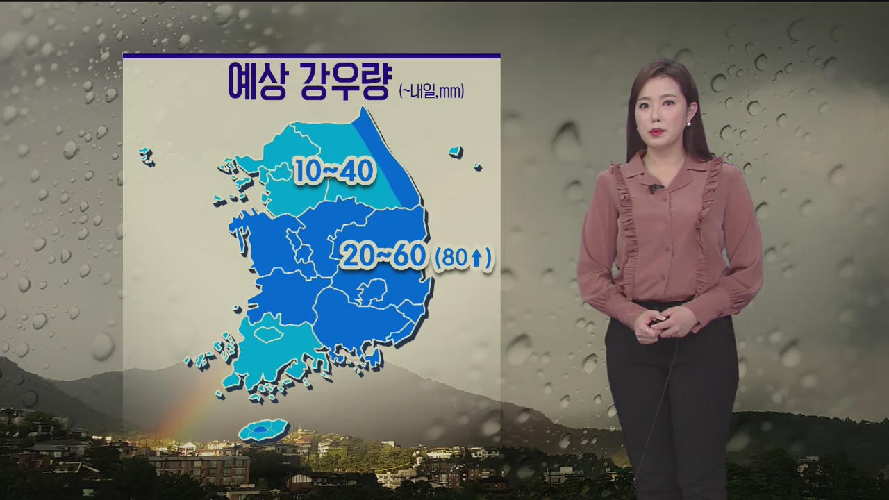 [날씨] 밤부터 전국 비…충청·남부 벼락 동반 많은 비