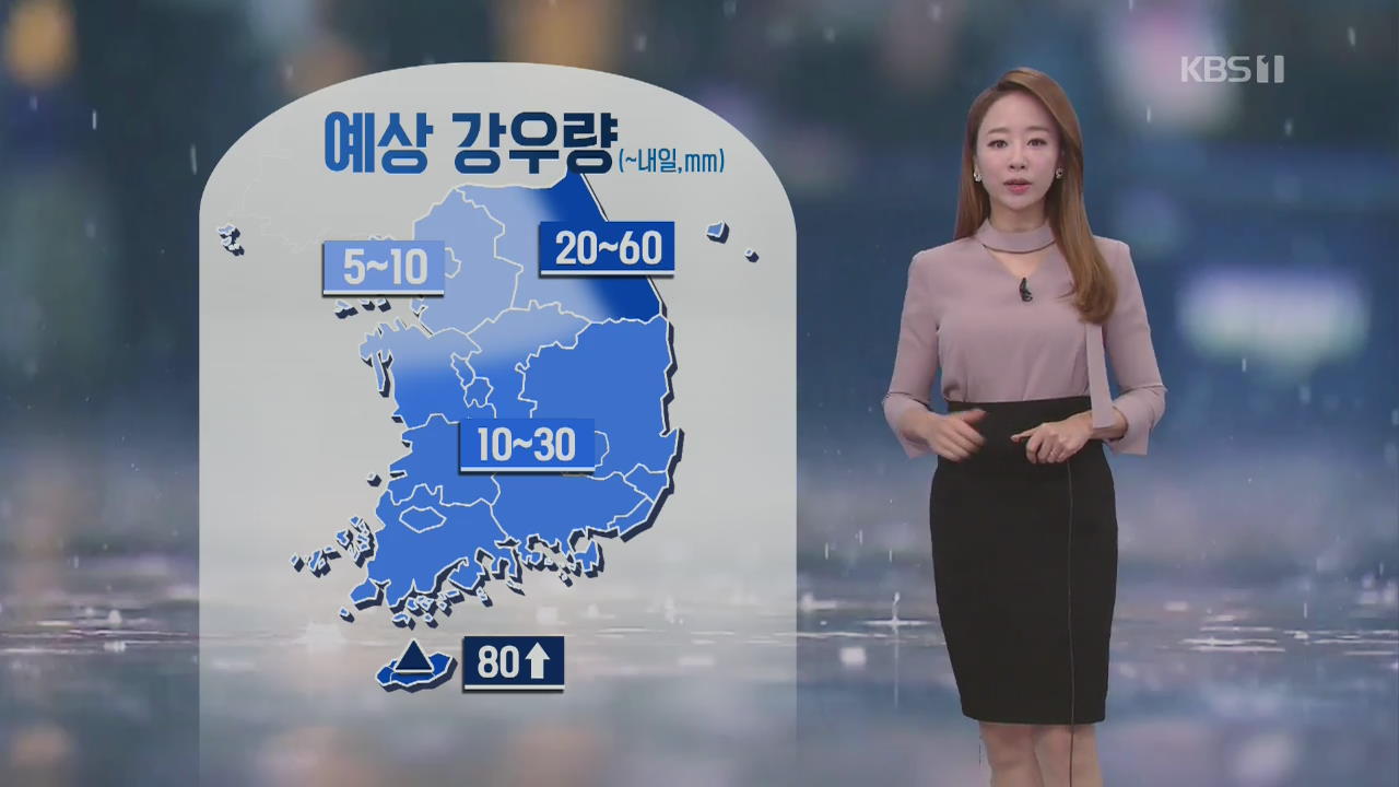 [날씨] 충청·남부 비…내일 전국으로 확대
