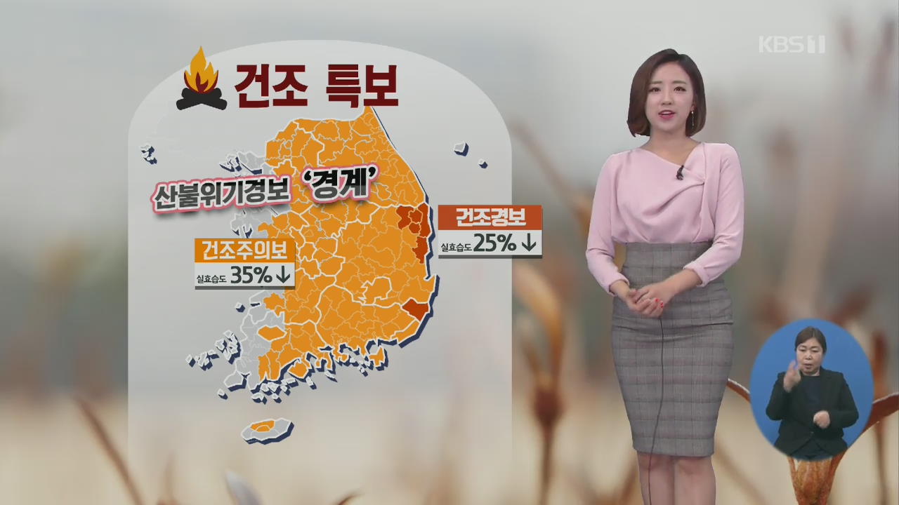 [날씨] 전국 매우 건조, 맑고 포근