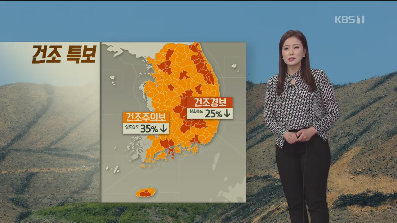 [날씨] 오늘 저녁부터 동해안 비 조금…건조한 날씨 계속