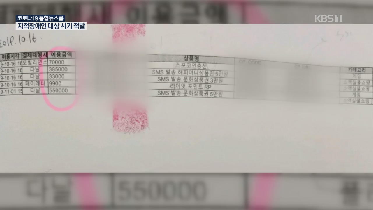 지적장애인 대상 사기범 구속
