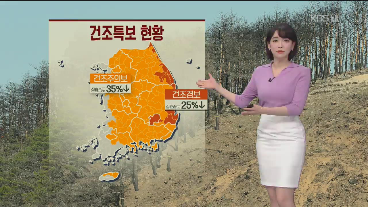 [날씨] 전국 대부분 건조특보…내일 영동·경기 북부·강원 북부 비