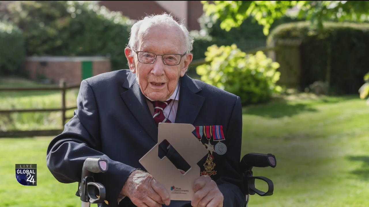 [글로벌24 카드뉴스] 영국 참전 용사 톰 무어 대위의 ‘특별한 100세 생일’