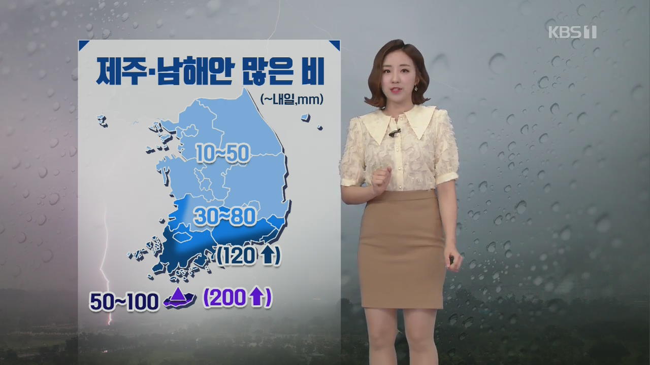 [날씨] 전국에 비…제주·남해안에 많은 비