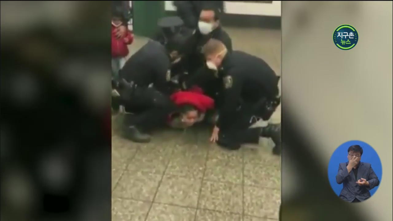미국 뉴욕 지하철 강압 체포 논란 아이 앞에서 엄마 진압
