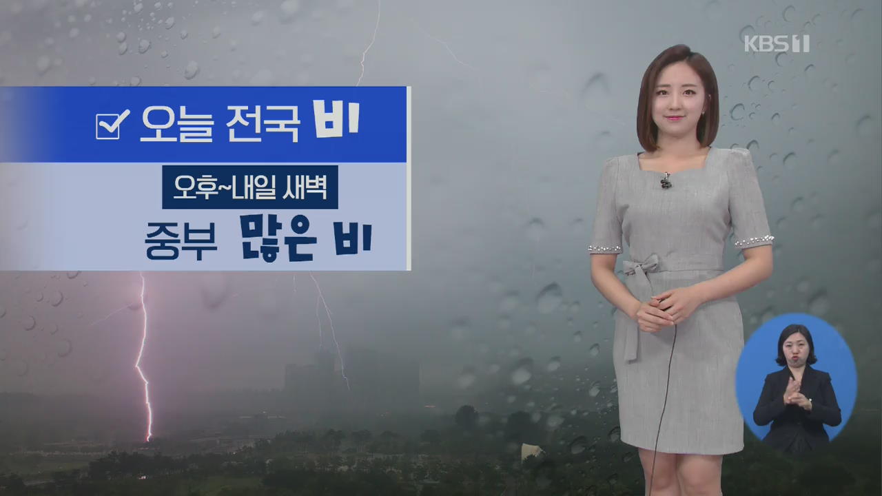 [날씨] 전국 비…수도권·강원 많은 비 집중
