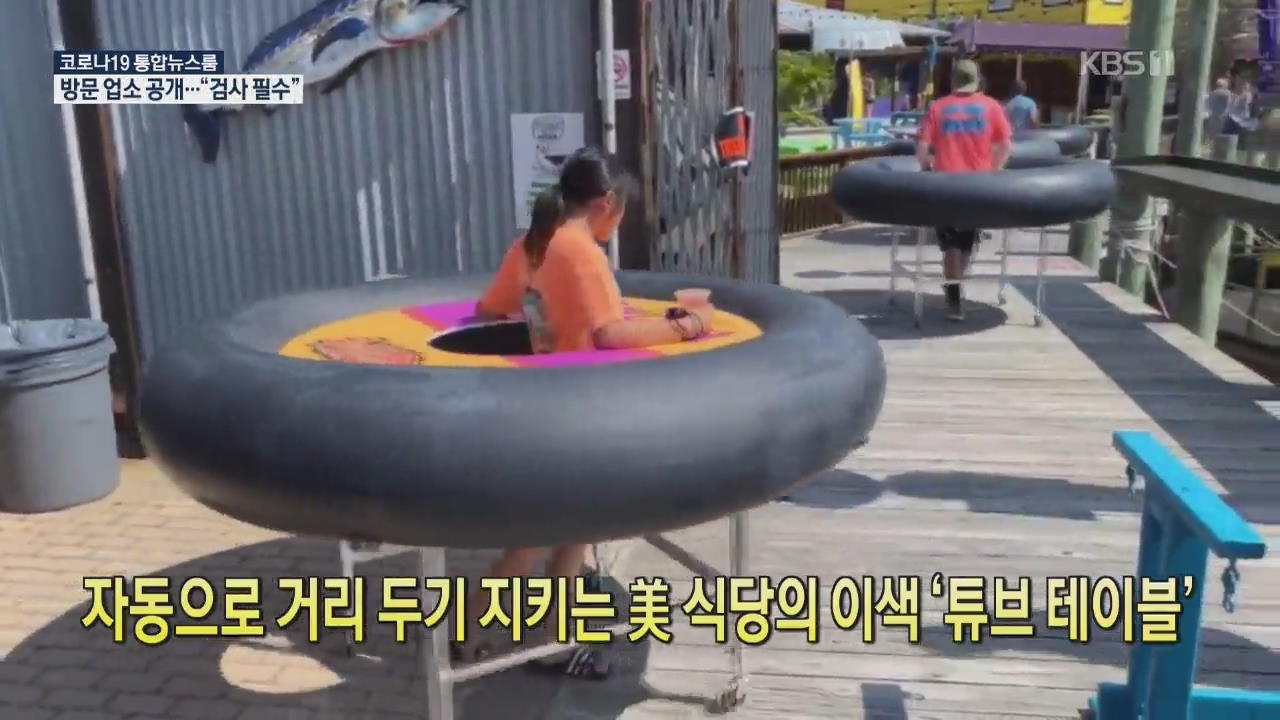 [코로나19 국제뉴스] 자동으로 거리 두기 지키는 美 식당의 이색 ‘튜브 테이블’