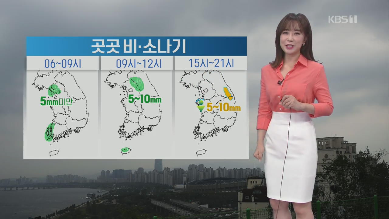 [날씨] 중북부·호남 서해안·제주에 비