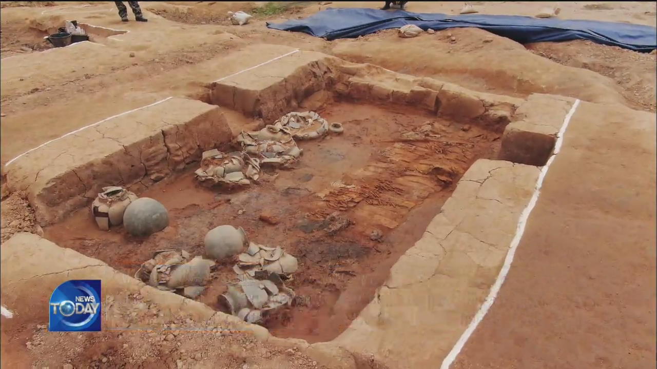 GENERAL'S TOMB FROM GAYA PERIOD EXCAVATED