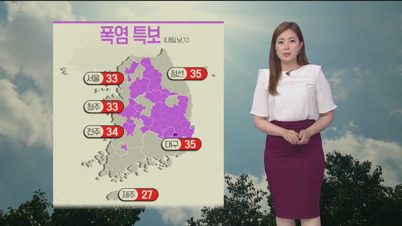 [날씨] 서울도 폭염 특보…내일 체감 온도 30도 이상