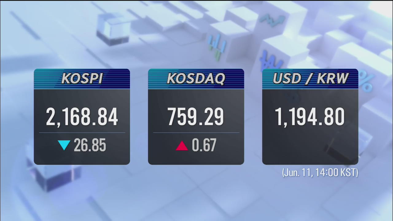 KOSPI 2,168.84 KOSDAQ 759.29