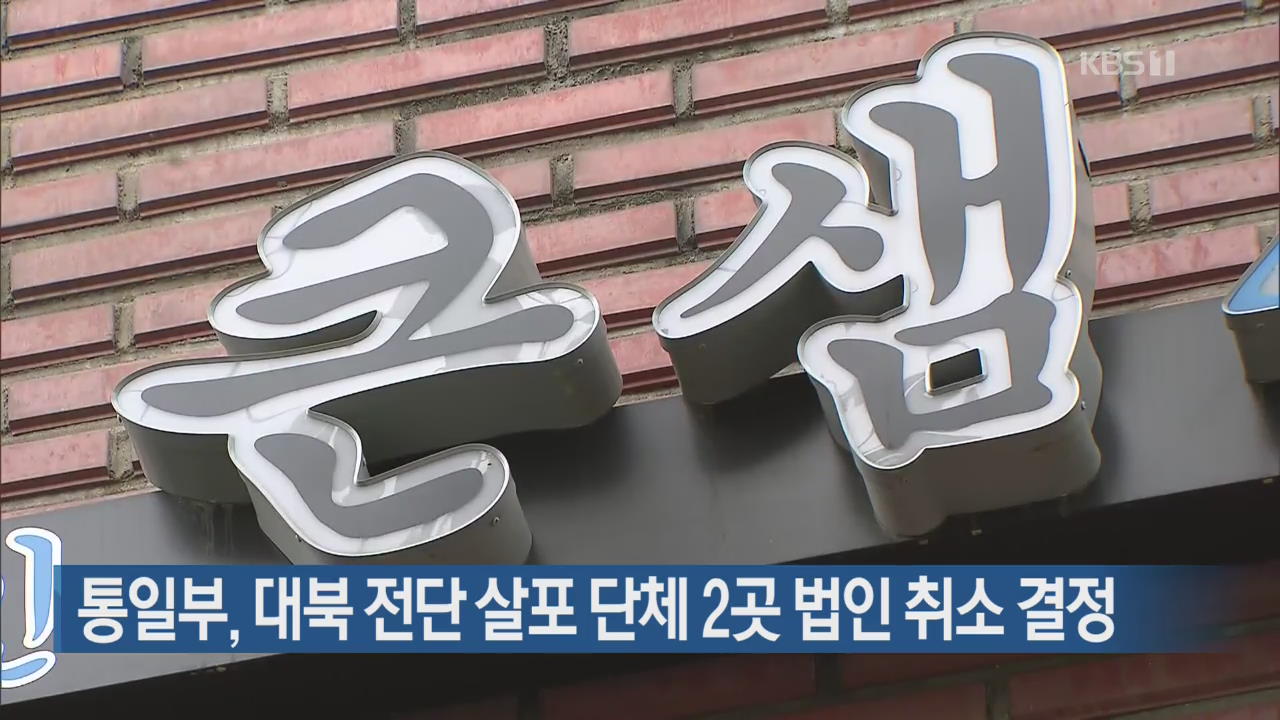 통일부, 대북전단 살포 단체 2곳 법인 취소 결정
