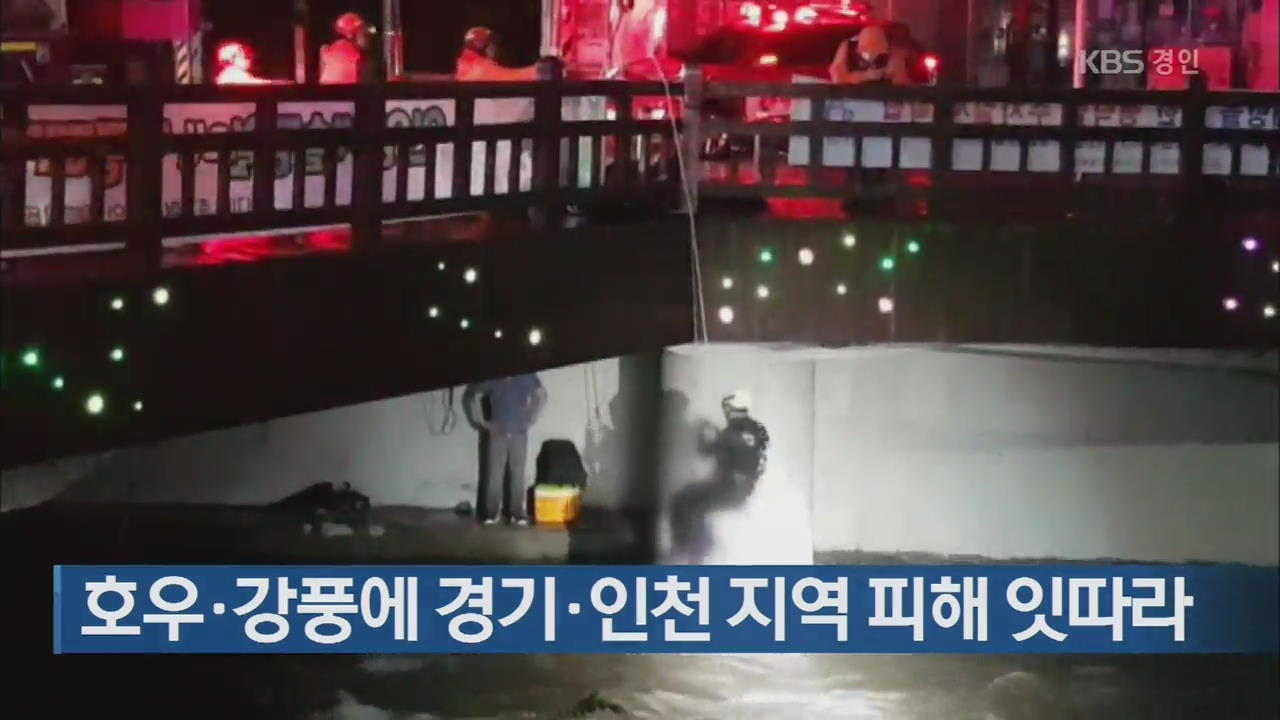 호우·강풍에 경기·인천 지역 피해 잇따라