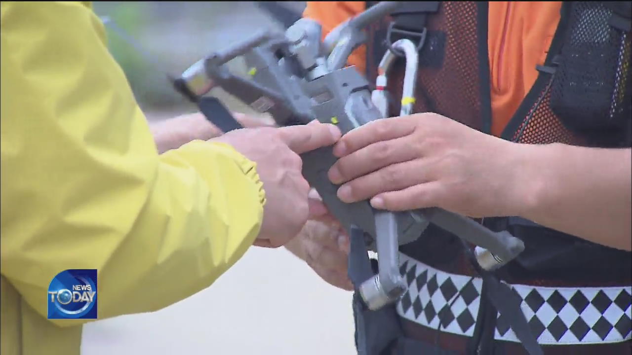 RESCUE WORKERS DEPLOY DRONES TO SAVE LIVES