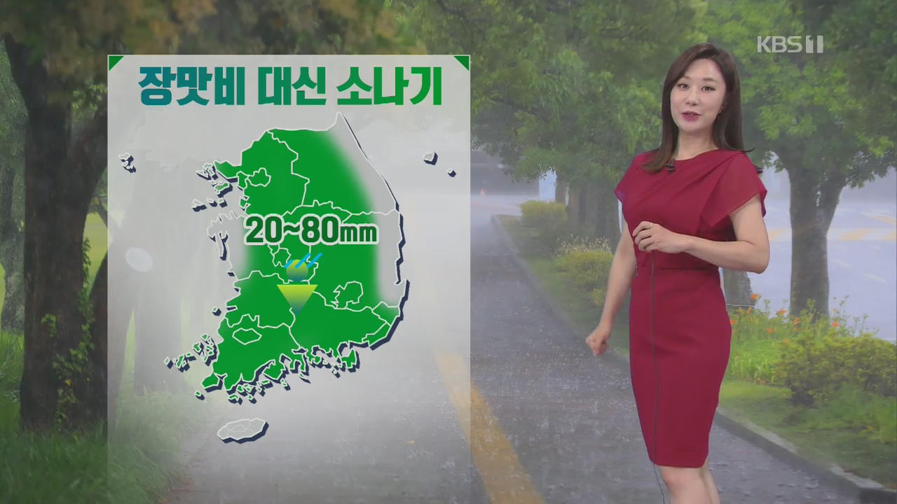 [날씨] 오늘, 폭염 속 강한 소나기
