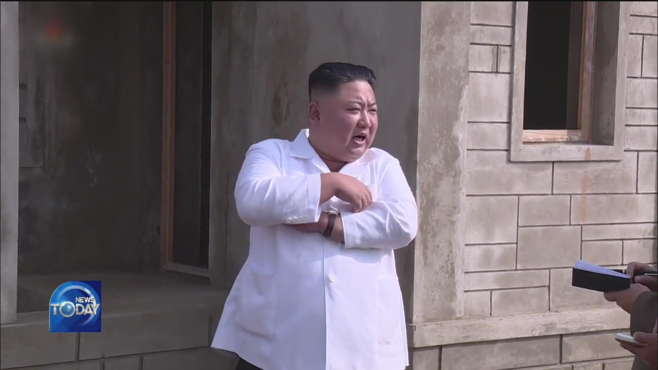 KIM JONG-UN VISITS SITE OF RECOVERY WORK