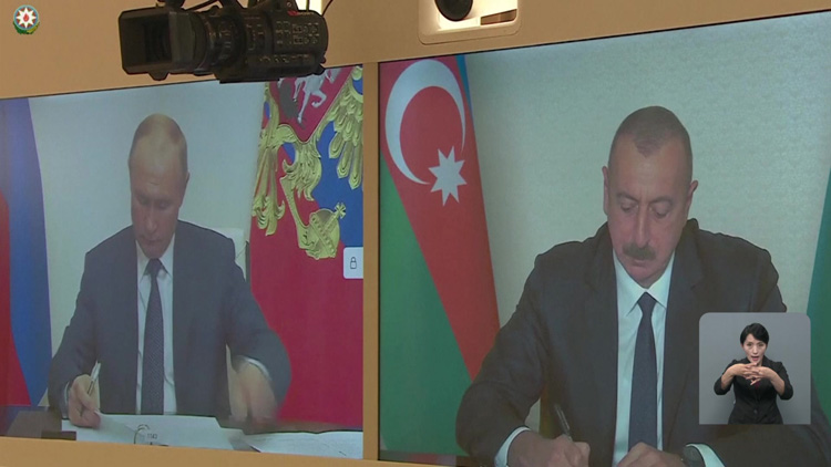 아르메니아-아제르바이잔-러시아 평화협정 합의