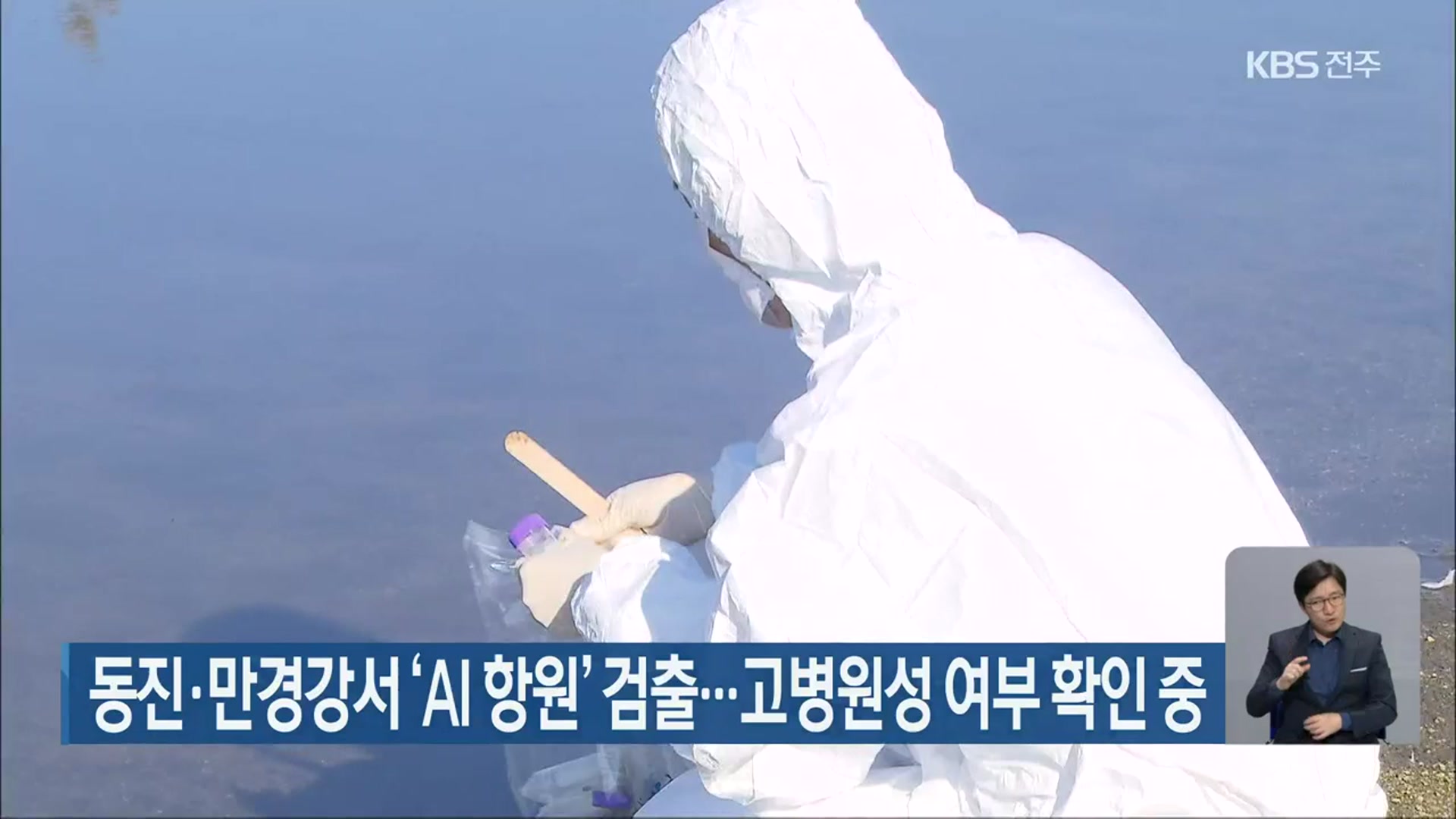 동진·만경강서 ‘AI 항원’ 검출…고병원성 여부 확인 중