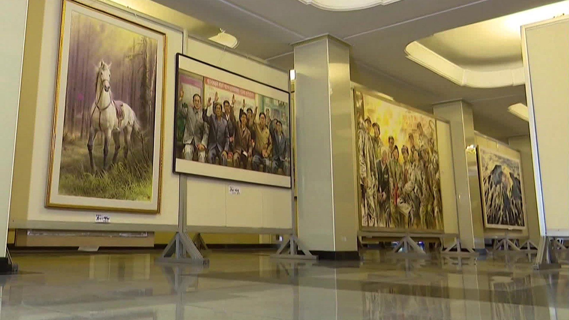 [북한 영상] 만수대창작사 미술전시회