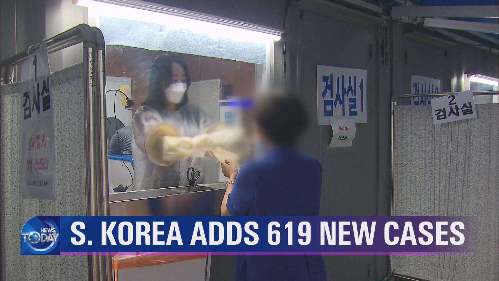 S. KOREA ADDS 619 NEW CASES