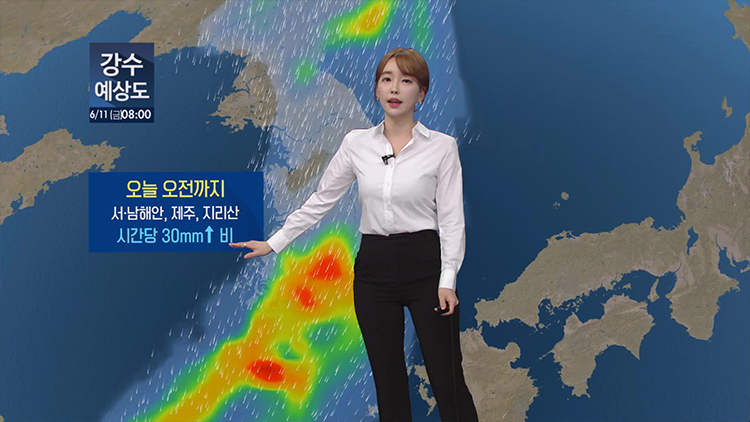 [뉴스9 날씨] 내일 전국으로 비 확대…서·남해안·제주·지리산 강한 비