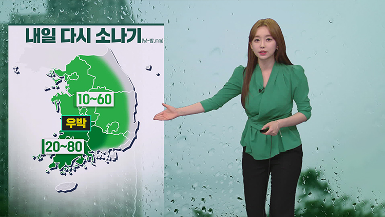 [뉴스9 날씨] 밤사이 요란한 소나기…내일도 곳곳에 강한 비·소나기 계속