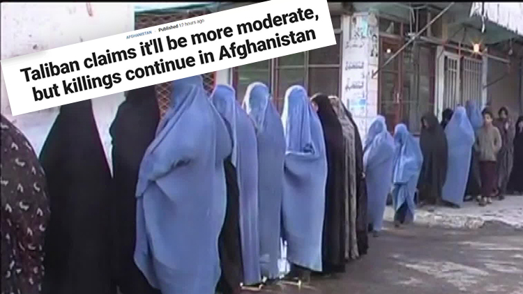 탈레반 “여성 존중하고 보복 않겠다”…하지만 거리에 여성이 사라졌다!