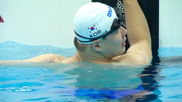 패럴림픽 수영 조기성, 역영으로 당당한 5위