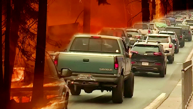 美 캘리포니아 또 대형 산불…2만2천 명 관광도시 전체 대피령