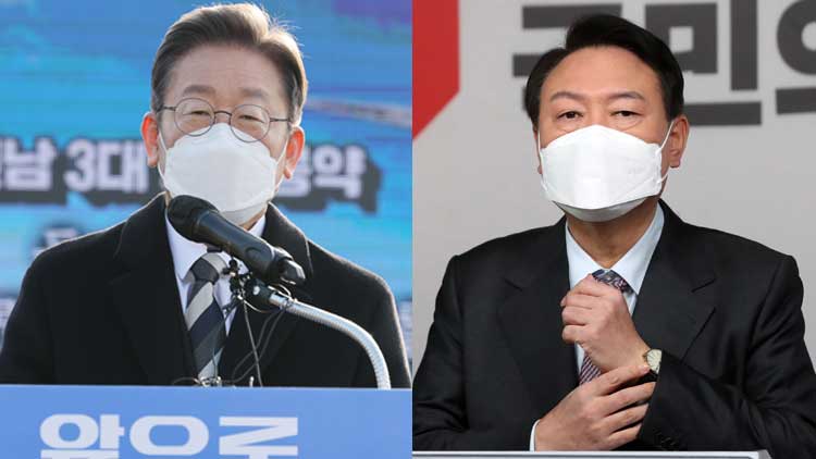 이재명 “5·18 정신 헌법에”…윤석열 “제왕적 대통령제 폐지”