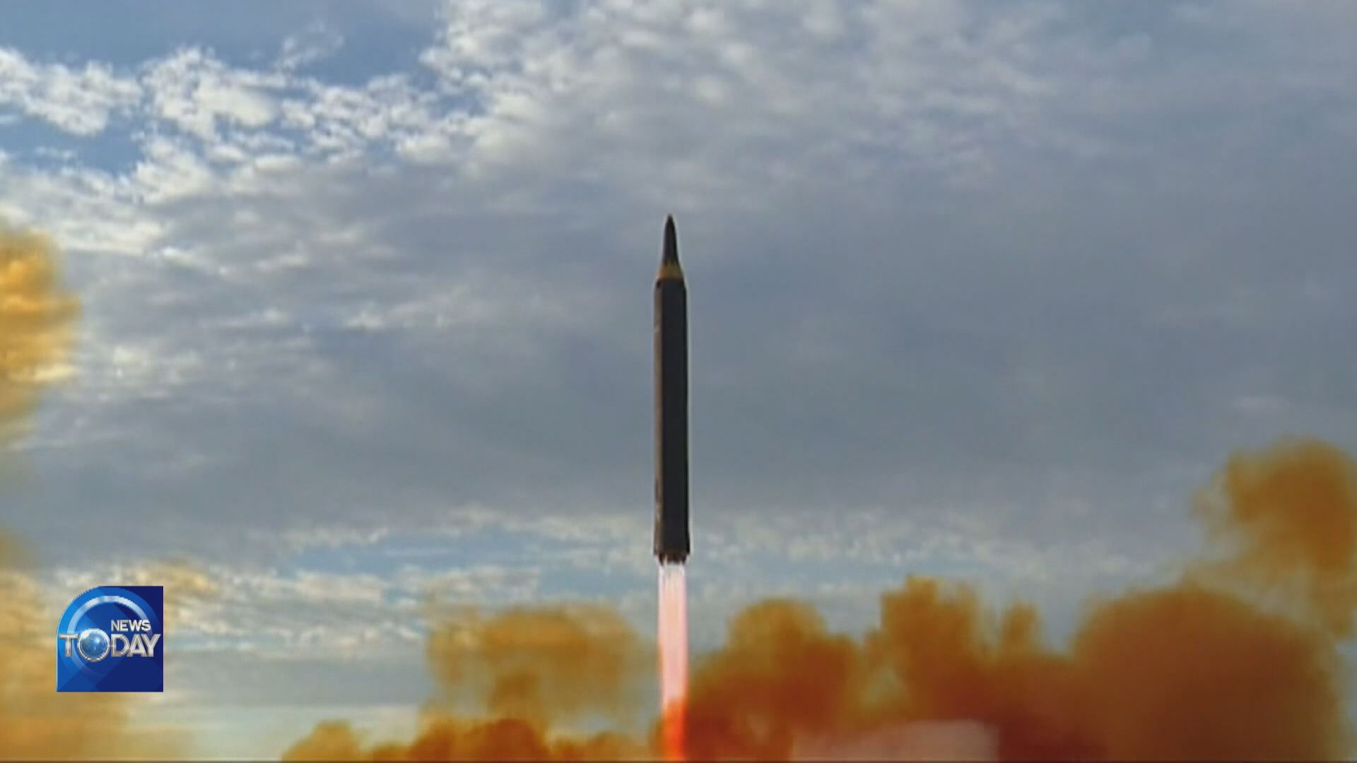 N. KOREA FIRES BALLISTIC MISSILES