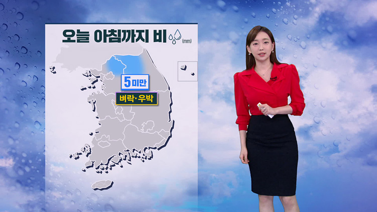 [뉴스9 날씨] 경기 북부, 영서에 밤사이 비 조금…내일 강한 바람 주의