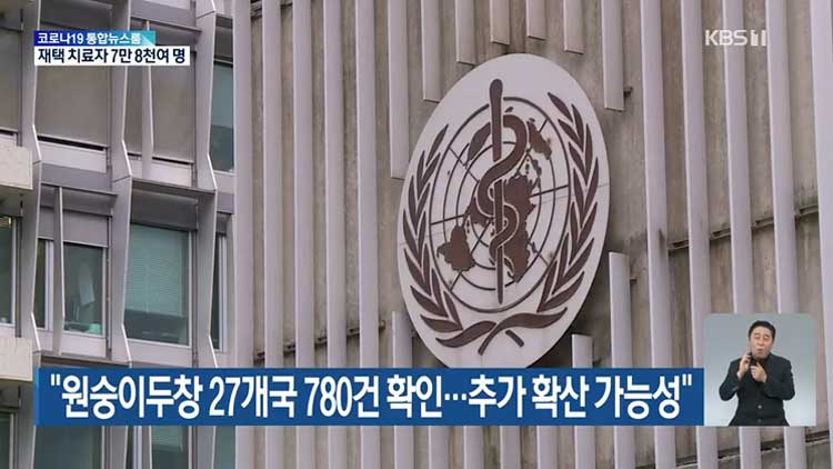 “원숭이두창 27개국 780건 확인…추가 확산 가능성”