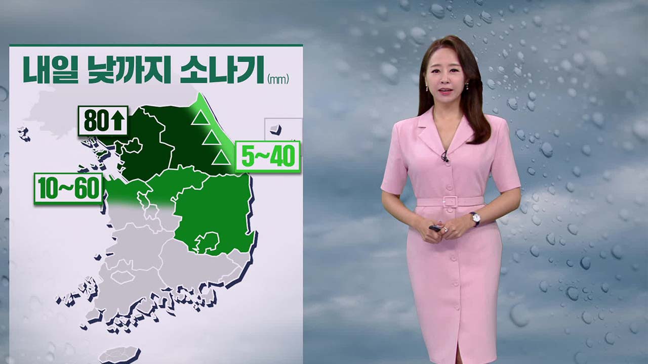 [뉴스9  날씨] 광복절, 중부 강한 비 주의하세요!