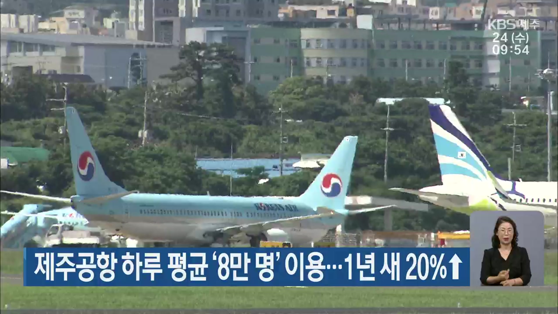 제주공항 하루 평균 ‘8만 명’ 이용…1년 새 20%↑