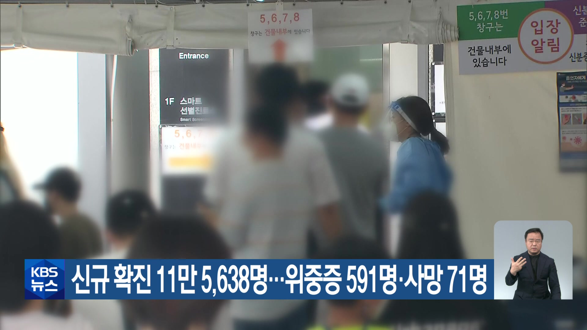 신규 확진 11만 5,638명…위중증 591명·사망 71명