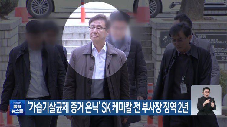 ‘가습기살균제 증거 은닉’ SK케미칼 전 부사장 징역 2년