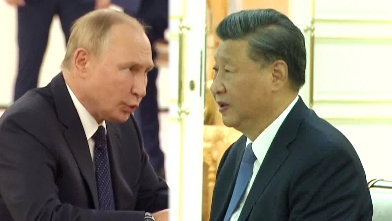 푸틴-시진핑 7개월 만 정상회담…“‘우크라·타이완’ 전략 공조”