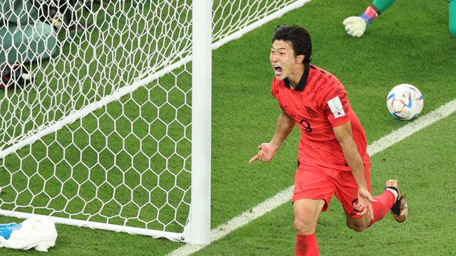 축구대표팀 가나에 패배,16강행 빨간불…조규성, 한국 선수 최초 월드컵 한 경기 2골