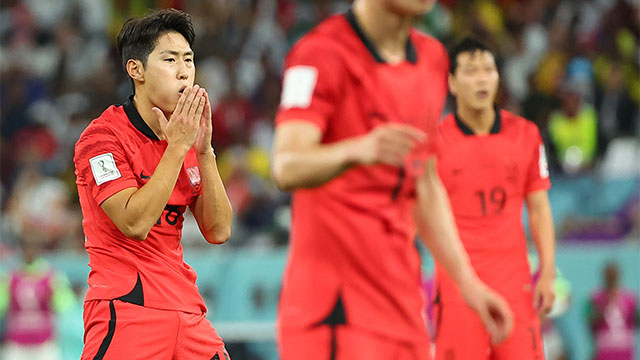 축구대표팀 가나에 패배, 16강행 빨간불…조규성, 한국 선수 최초 월드컵 한 경기 2골