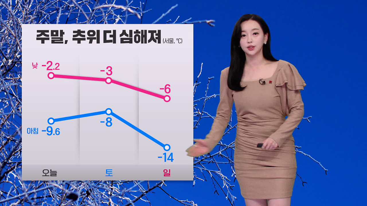 [뉴스9 날씨] 주말 더 추워져…서해안·제주에 폭설