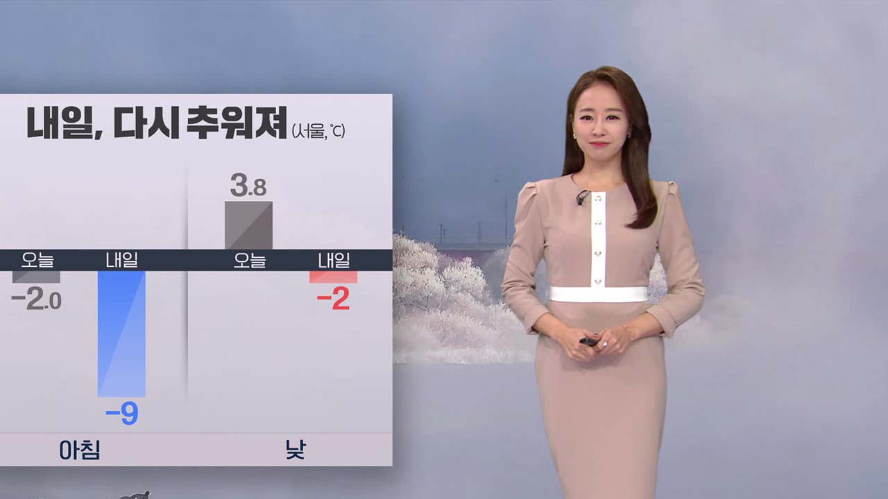 [뉴스9 날씨] 내일 다시 추워져요…서울 -9도