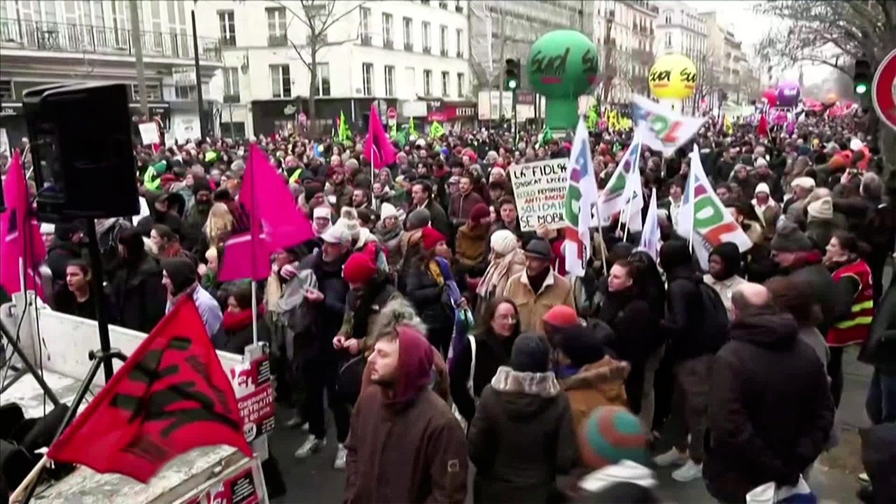 ‘연금 개혁 반대’ 프랑스 총파업…정부 “안 물러선다”