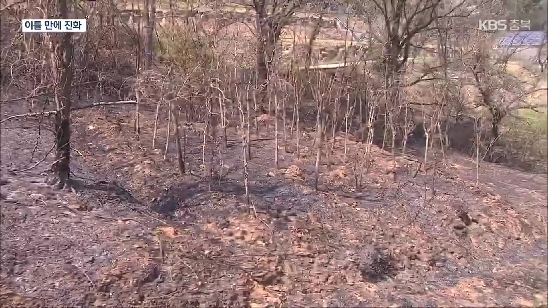 ‘옥천 산불’ 불길 잡혀…이틀 만에 진화