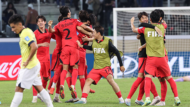 ‘어게인 2019’ U-20 대표팀 에콰도르 꺾고 8강 진출