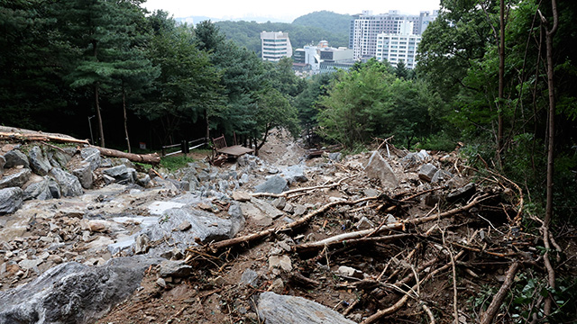 광주 등 산사태 ‘주의’ 경보 추가…강원 원주 등엔 첫 ‘주의보’