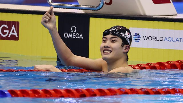 황선우, 자유형 200ｍ 한국新…세계선수권 2회 연속 메달 새역사