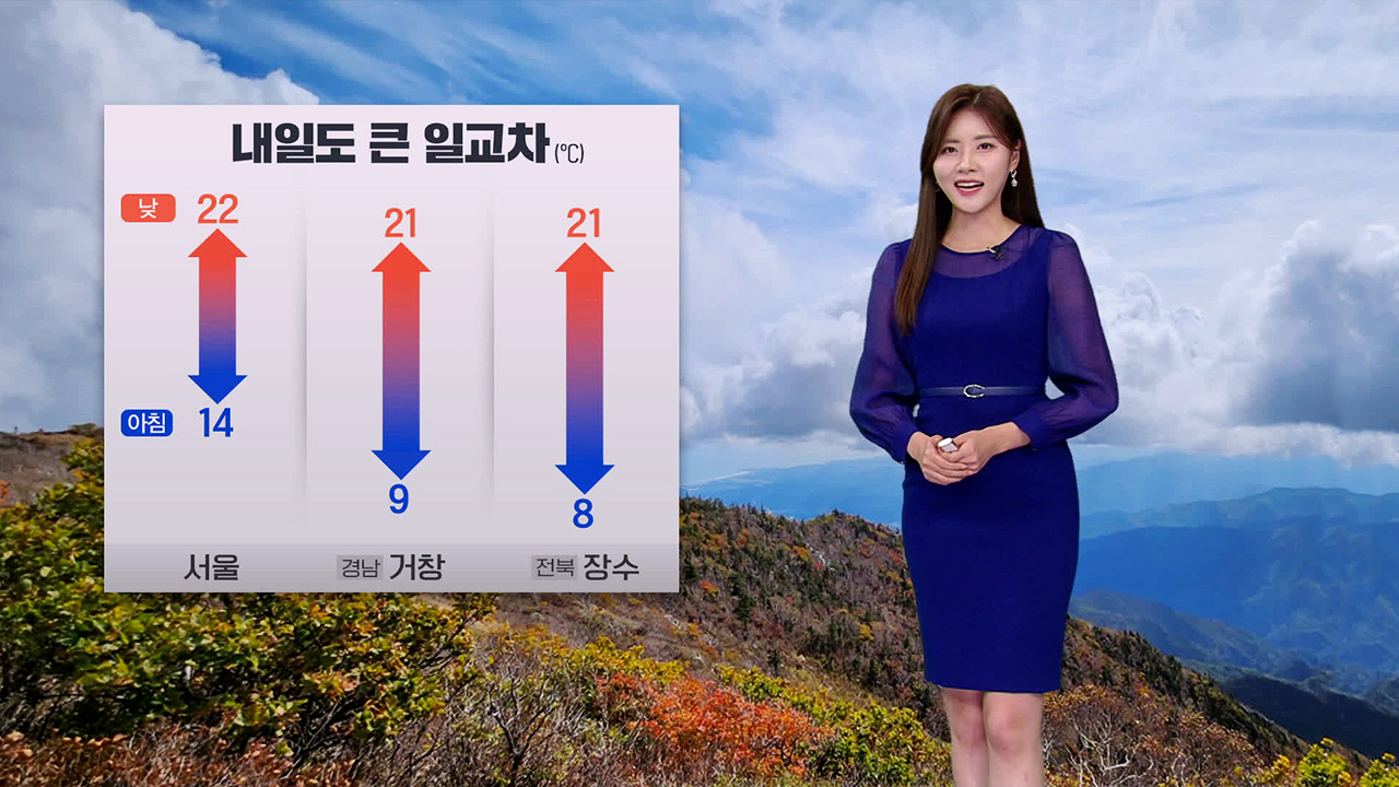 [뉴스9 날씨] 내일 출근길 안개 유의…모레 전국 한때 비