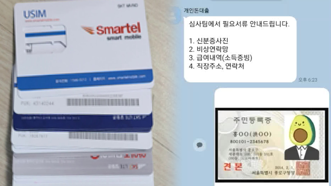 “대출 해줄테니 개인정보 달라”…‘대포 유심’ 2천 개 유통