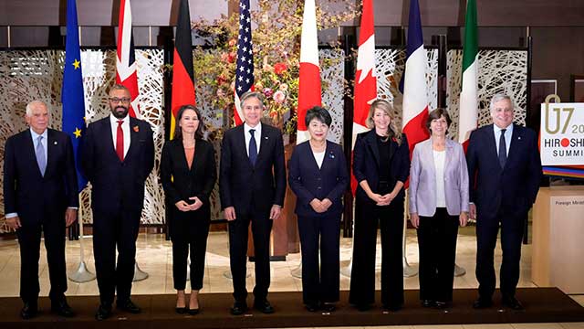 G7 외무장관 “교전 중단 추가 연장·두 국가 해법 지지”